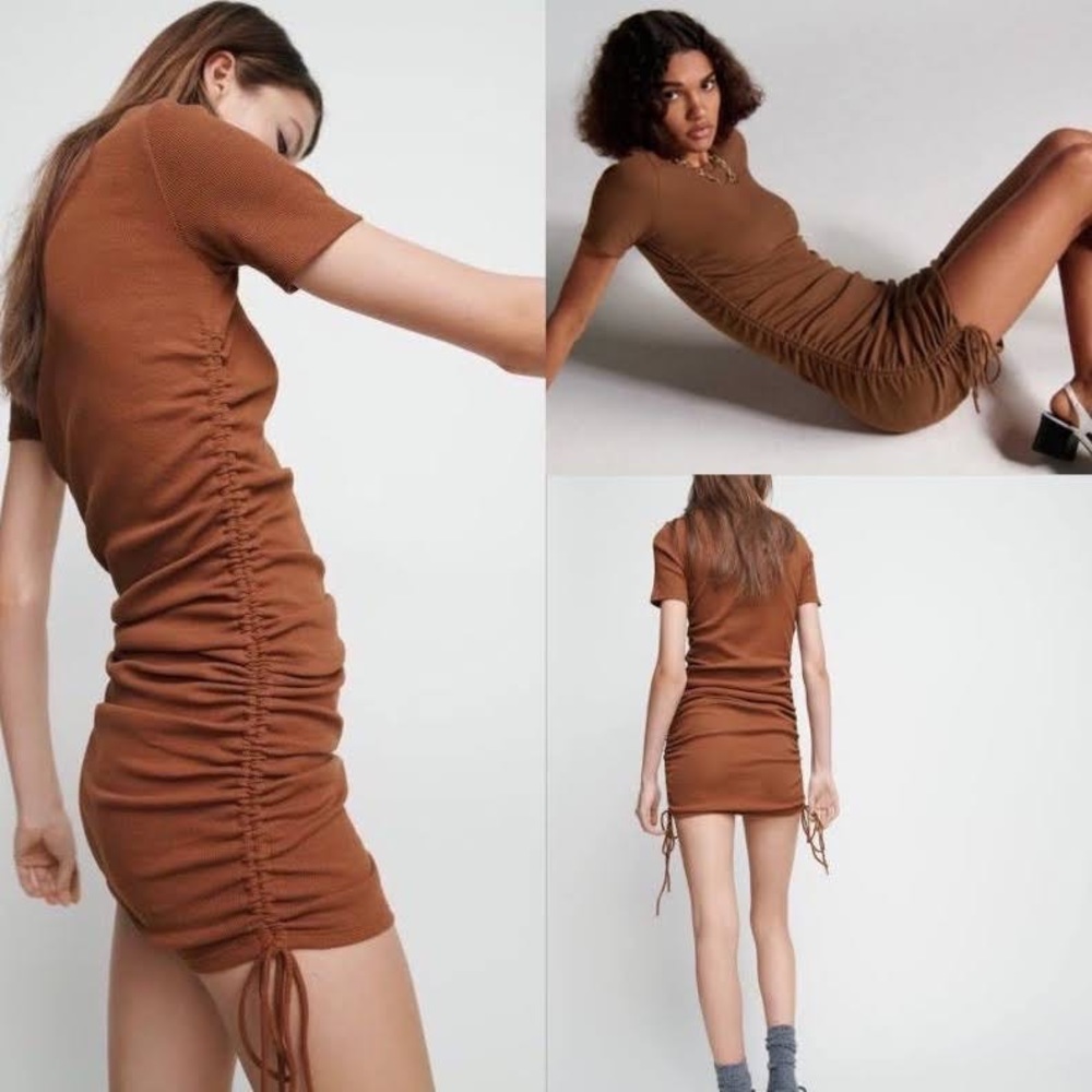Zara brown dress
